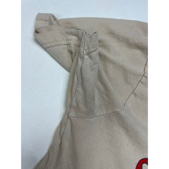 Powerhouse Gym Dave Fisher's Torrance California T-shirt Women Small Beige - Picture 5 of 9